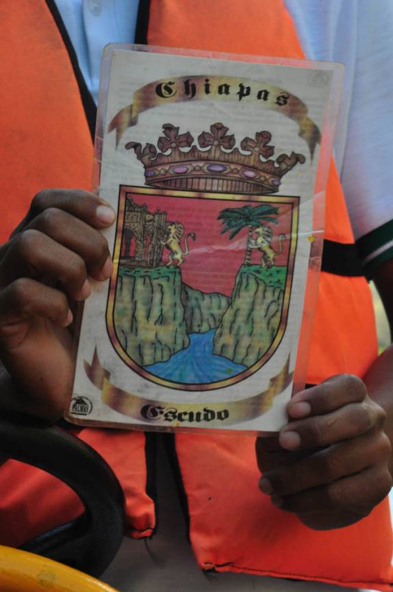 Emblema do estado de Chiapas, o Canyon del Sumidero, em Chiapa del Corso, no México